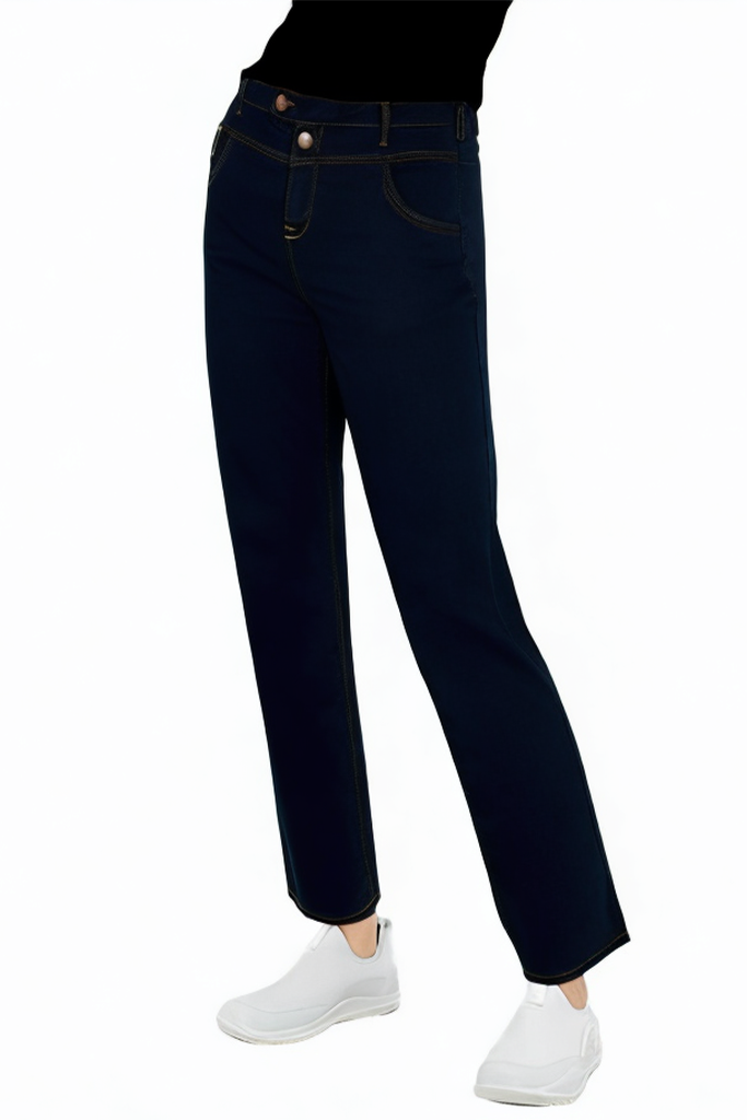 Regular Fit High Rise Straight Breathable Luxury Jeans