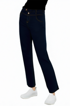 Regular Fit High Rise Straight Breathable Luxury Jeans