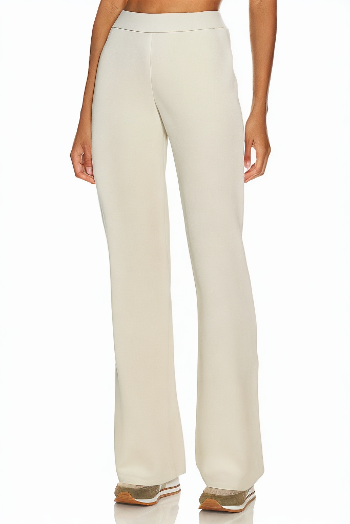 Wide Leg Elegant Casual Elastic High Waist Loose Casual Pants with Pockets