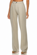 Light Brown Casual Fashion High Waist Wide Leg Straight Pants