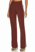 Brown Stylish High Quality Flared Knitted Trousers