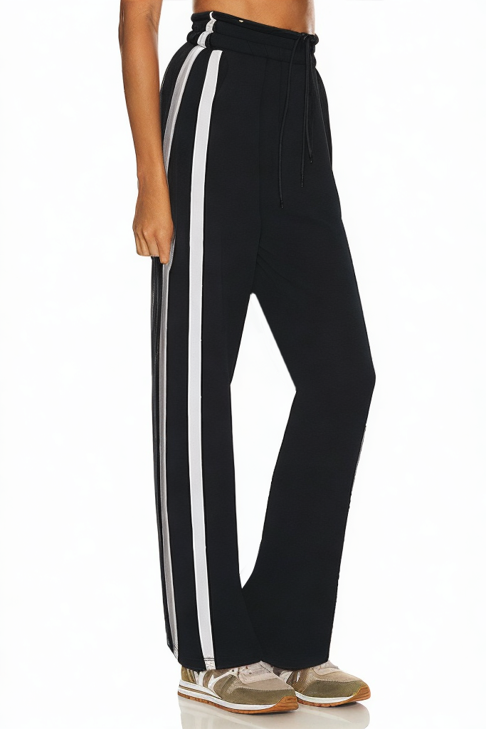 New Elastic Casual Fashion Pure Cotton High Waist Wide Leg Pants
