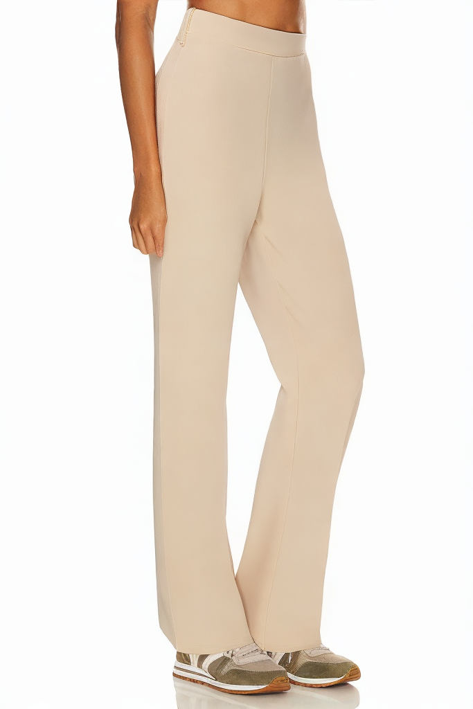 Wide Leg Elegant Casual Elastic High Waist Loose Casual Pants with Pockets
