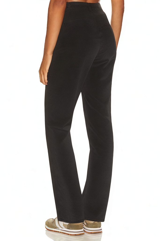 Corduroy Wide-Leg High Waist Elastic Waist Loose Trendy Trousers