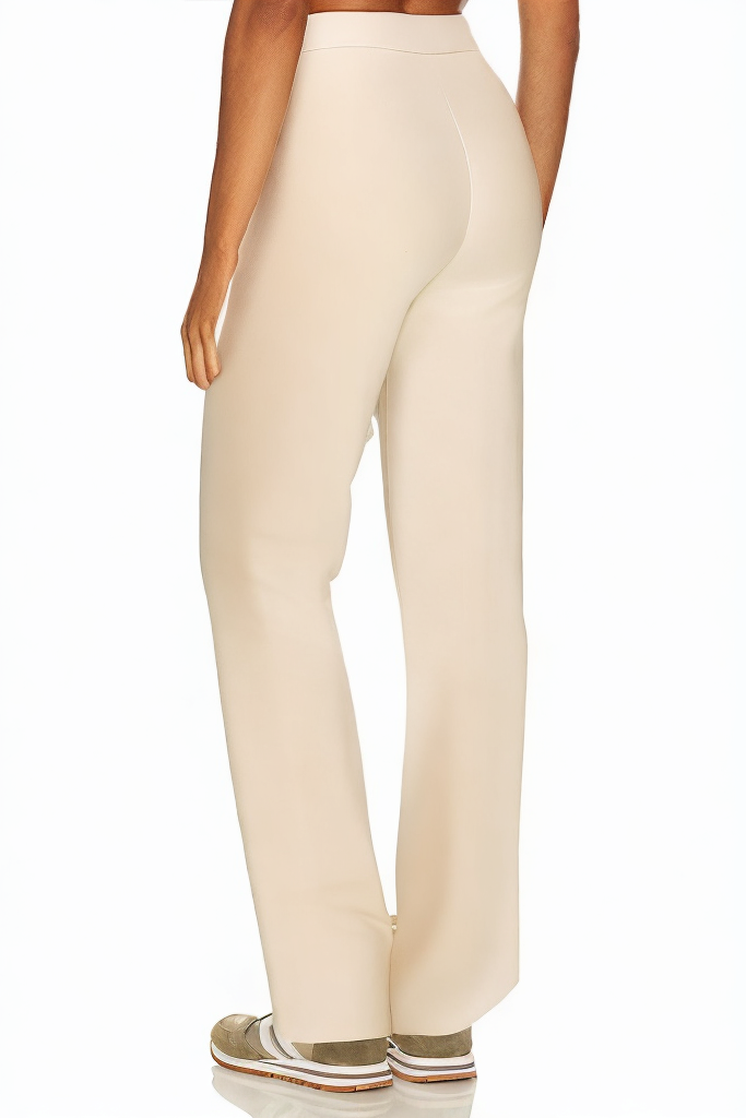 Wide Leg Elegant Casual Elastic High Waist Loose Casual Pants with Pockets