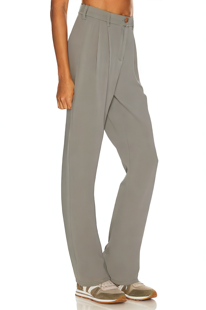 Wide Leg High Waist Loose Business Casual Pants with Pockets