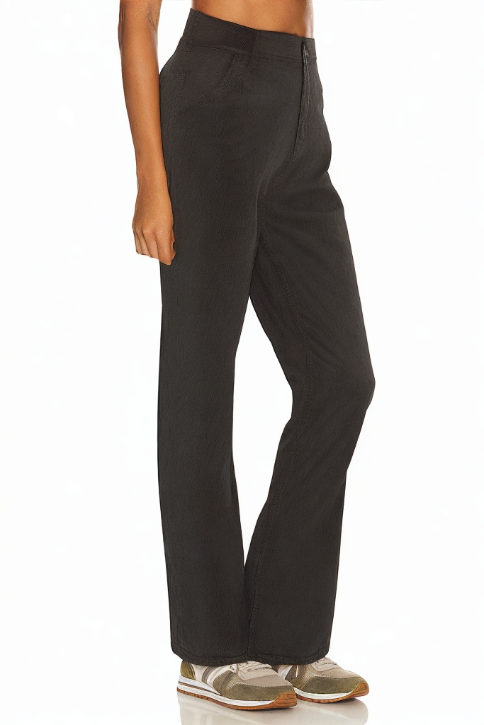 Corduroy Wide-Leg High Waist Elastic Waist Loose Trendy Trousers
