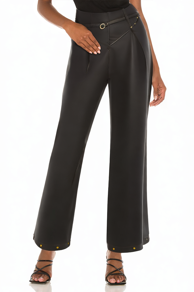 Sexy Skinny Women's Black Stretch Pants with Pockets