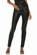 Fashionable and Easy to Wear Leather Pants With Laces