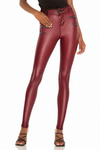 High-quality Elastic Slim Fit Women's Leather Pants